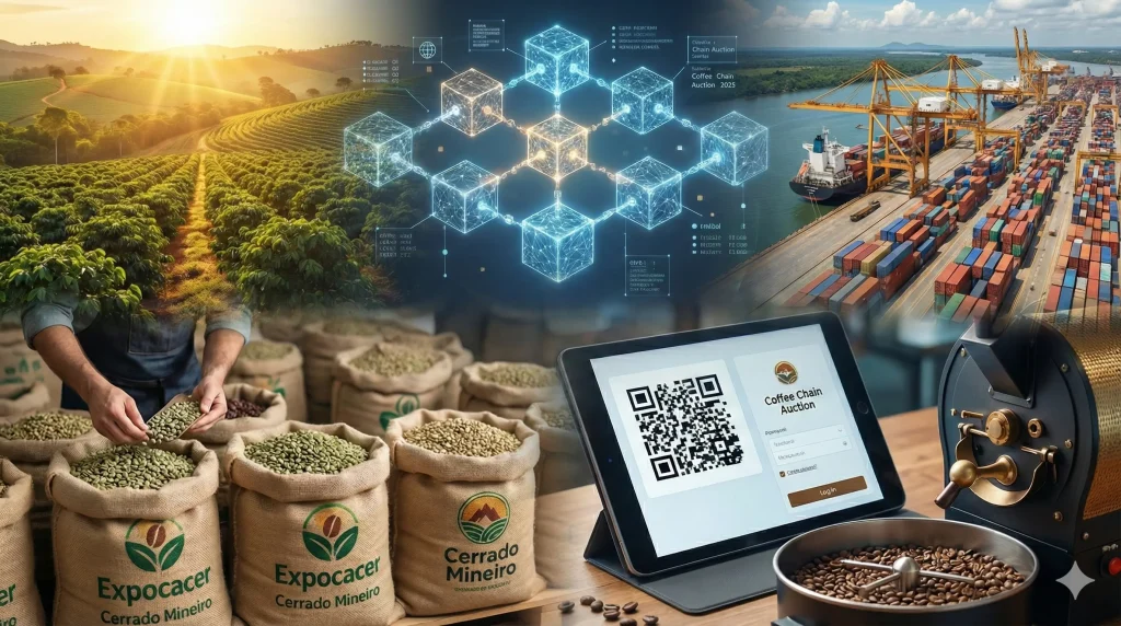 브라질 블록체인 커피 옥션